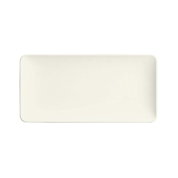 Platte eckig Coup 34x20 / H 2cm, Purity weiss
